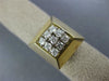ANTIQUE LARGE .50CT DIAMOND 14K WHITE & YELLOW GOLD 3D CLASSIC PYRAMID RING #129