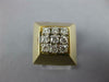 ANTIQUE LARGE .50CT DIAMOND 14K WHITE & YELLOW GOLD 3D CLASSIC PYRAMID RING #129