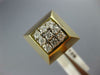 ANTIQUE LARGE .50CT DIAMOND 14K WHITE & YELLOW GOLD 3D CLASSIC PYRAMID RING #129