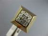 ANTIQUE LARGE .50CT DIAMOND 14K WHITE & YELLOW GOLD 3D CLASSIC PYRAMID RING #129