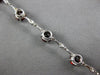 6.42CT DIAMOND & AAA AMETHYST 14K WHITE GOLD OVAL & ROUND BAMBOO TENNIS BRACELET