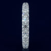 2.21CT DIAMOND 14KT WHITE GOLD 3D SHARED PRONG ETERNITY WEDDING ANNIVERSARY RING