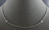 .16CT DIAMOND 18KT WHITE GOLD 3D CLASSIC BY THE YARD 16" LOVE NECKLACE #27801