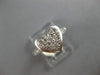 ESTATE .42CT DIAMOND 14KT WHITE GOLD CLASSIC DOUBLE HEART FILIGREE FUN LOVE RING