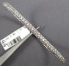 1.77CT DIAMOND 14KT WHITE GOLD 3 ROW CLASSIC PAVE SEMI ETERNITY BANGLE BRACELET