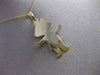 ESTATE 14KT YELLOW & ROSE GOLD HAPPY GIRL ENGRAVABLE PENDANT & CHAIN #24249