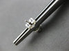 ESTATE .51CT DIAMOND 14KT WHITE GOLD 3D CLUSTER FLOWER FUN STUD EARRINGS