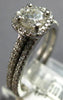 .96CT DIAMOND 14KT WHITE GOLD 3D CLASSIC HALO SQUARE WEDDING ENGAGEMENT RING SET