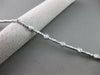 ANTIQUE 1.55CT DIAMOND 14KT WHITE GOLD BEZEL LINK TENNIS BRACELET 7.25 INCH #116