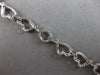 ESTATE 1.38CT DIAMOND 18KT WHITE GOLD 3D MULTI HEART LOVE KNOT TENNIS BRACELET