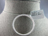 LARGE .84CT DIAMOND 18K WHITE GOLD CLASSIC ROUND CIRCLE OF LIFE FLOATING PENDANT