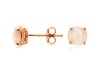 ESTATE 1.0CT AAA OPAL 14KT ROSE GOLD 3D CLASSIC ROUND 4 PRONG STUD EARRINGS