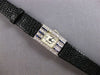 ANTIQUE ART DECO .78CT OLD MINE DIAMOND & AAA SAPPHIRE PLATINUM 3D WATCH #28151