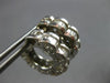 LARGE .72CT DIAMOND 14KT WHITE GOLD BAGUETTE FLOWER STAR & MOON EARRINGS #27720