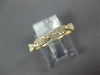 ESTATE .20CT DIAMOND 18KT YELLOW GOLD 3D CLASSIC ROPE SEMI ETERNITY LOVE RING