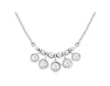 .40CT DIAMOND 14K WHITE GOLD 5 STONE GRADUATING JOURNEY CHANDELIER LOVE NECKLACE