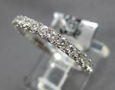 .52CT DIAMOND 18KT WHITE GOLD ROUND 2mm SEMI ETERNITY WEDDING ANNIVERSARY RING