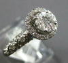 .72CT DIAMOND 14KT WHITE GOLD 3D PRINCESS MARQUISE AND ROUND HALO INVISIBLE RING
