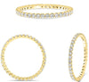 .50CT DIAMOND 14KT YELLOW GOLD 3D ROUND 2mm SHARED PRONG LUCIDA ANNIVERSARY RING