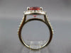 3.62CT DIAMOND & AAA PINK TOURMALINE 14KT WHITE GOLD ROUND HALO ENGAGEMENT RING