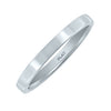 ESTATE CLASSIC PLATINUM 3D SOLID 2MM WEDDING ANNIVERSARY RING