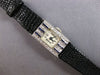 ANTIQUE ART DECO .78CT OLD MINE DIAMOND & AAA SAPPHIRE PLATINUM 3D WATCH #28151