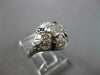 ANTIQUE ART DECO .55CT DIAMOND & AAA SAPPHIRE PLATINUM 3D ENGAGEMENT RING #27544