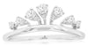 ESTATE .26CT DIAMOND 14KT WHITE GOLD 3D CLASSIC ROUND CROWN RING