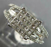 WIDE 1.52CT DIAMOND 14KT WHITE GOLD ROUND PRINCESS & BAGUETTE INVISIBLE FUN RING