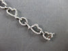 ESTATE 1.38CT DIAMOND 18KT WHITE GOLD 3D MULTI HEART LOVE KNOT TENNIS BRACELET