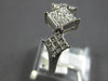 .75CT DIAMOND 14KT WHITE GOLD PRINCESS 3D PAST PRESENT FUTURE ANNIVERSARY RING