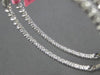 ESTATE LARGE 2.24CT DIAMOND 18K WHITE GOLD OVAL INSIDE OUT HOOP HANGING EARRINGS