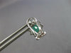 1.96CT DIAMOND & AAA EMERALD 18K WHITE GOLD OVAL FLOWER CLIP ON HANGING EARRINGS