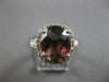 4.83CT DIAMOND & AAA PINKISH GREEN TOURMALINE 14KT WHITE GOLD 3D ENGAGEMENT RING