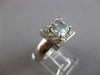 .48CT DIAMOND & AAA AQUAMARINE 14KT WHITE GOLD CUSHION & ROUND ENGAGEMENT RING