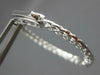 1.50CT DIAMOND 14KT WHITE GOLD CLASSIC 2MM INSIDE OUT OVAL HOOP HANGING EARRINGS