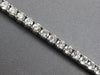 ESTATE LARGE & WIDE 6.71CT DIAMOND 14KT WHITE GOLD CLASSIC ROUND TENNIS BRACELET