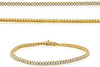 ESTATE 2.0CT DIAMOND 14KT YELLOW GOLD 3D ROUND CLASSIC FUN TENNIS BRACELET