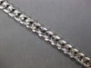 ESTATE LONG 14KT WHITE GOLD CLASSIC DIAMOND CUT CUBAN MENS BRACELET