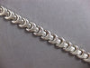 ESTATE 14KT WHITE GOLD 3D CLASSIC MATTE & SHINY FUN LOVE BRACELET