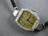 ANTIQUE LARGE .50CT OLD MINE DIAMOND PLATINUM ART DECO SQUARE LADY'S WATCH 28187
