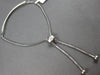 ESTATE WIDE & LONG .50CT DIAMOND 14KT WHITE GOLD ETOILE ADJUSTABLE BAR BRACELET