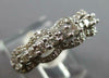 .85CT DIAMOND 14KT WHITE GOLD 3D 3 ROW LOVE KNOT SEMI ETERNITY ANNIVERSARY RING