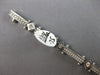 .75CT DIAMOND 14KT WHITE GOLD ROUND ETOILE FILIGREE SQUARE FUN TENNIS BRACELET
