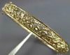 ESTATE WIDE 14K YELLOW GOLD HANDCRAFTED FILIGREE FUN CUFF BANGLE BRACELET #27477