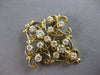 ANTIQUE EXTRA LARGE 1.80CT OLD MINE DIAMOND 14K YELLOW GOLD BROOCH PENDANT 27830