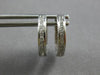 .35CT DIAMOND 18K WHITE GOLD ROUND FILIGREE SQUARE FLORAL HUGGIE EARRINGS #28013