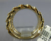 1.52CT DIAMOND 14KT 2 TONE GOLD 3D MULTI ROW LOVE KNOT BEADED STACKABLE FUN RING