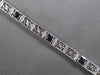 ANTIQUE 1CT AAA SAPPHIRE 14K WHITE GOLD ART DECO PRINCESS TENNIS BRACELET #27816