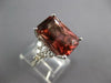 EXTRA LARGE 6.50CT DIAMOND & AAA PINK TOURMALINE 14KT WHITE GOLD ENGAGEMENT RING
